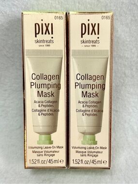 2 Packs Pixi Collagen Plumping Mask Volumizing Leave On 1.52 Fl Oz